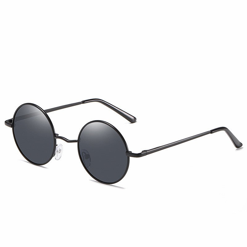 Round Anti-UV Sunglasses Retro Polarized Sunglasses +