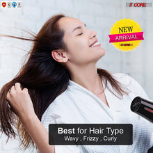 Load image into Gallery viewer, 5Core Hair Blow Dryer Lightweight Hair Dryer Ionic Ceramic Men Women Blower 1875W HDBM +
