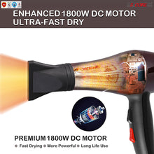 Load image into Gallery viewer, 5Core Hair Blow Dryer Lightweight Hair Dryer Ionic Ceramic Men Women Blower 1875W HDBM +
