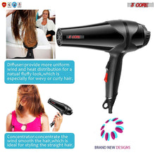 Load image into Gallery viewer, 5Core Hair Blow Dryer Lightweight Hair Dryer Ionic Ceramic Men Women Blower 1875W HDBM +
