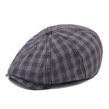Load image into Gallery viewer, Newsboy Cap Pure Cotton Flat Cap British Style Octagonal Hat +

