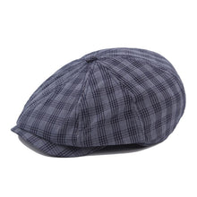 Load image into Gallery viewer, Newsboy Cap Pure Cotton Flat Cap British Style Octagonal Hat +
