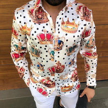 Load image into Gallery viewer, Men&#39;s Plus Size 3D Print Long Sleeve Club Shirt Casual Light Trendy Shirt +
