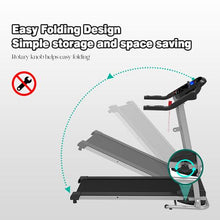 Load image into Gallery viewer, Folding Treadmill for Small Apartment Electric Motorized Running Machine for Gym Home Fitness Work +
