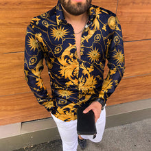 Load image into Gallery viewer, Men&#39;s Plus Size 3D Print Long Sleeve Club Shirt Casual Light Trendy Shirt +
