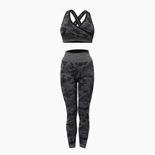 Load image into Gallery viewer, High Elasticity Slim Quick Dry Fitness Yoga Sports Bra Pants Set +
