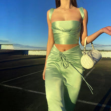 Load image into Gallery viewer, European And American Slim Camisole Drawstring Skirt Fashion Two-piece Suit Women +
