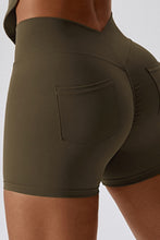 Load image into Gallery viewer, Wide Waistband Back Pocket Sports Shorts +

