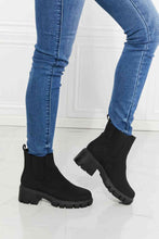 Load image into Gallery viewer, MMShoes Work For It Matte Lug Sole Chelsea Boots in Black +
