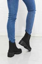 Load image into Gallery viewer, MMShoes Work For It Matte Lug Sole Chelsea Boots in Black +
