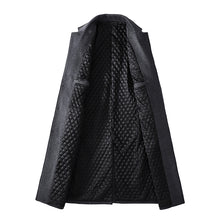 Load image into Gallery viewer, Men Casual Plus Cotton Long Coat - Lapel Collar Overcoat +
