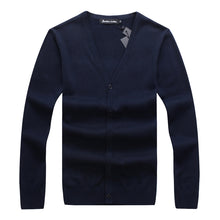 Load image into Gallery viewer, Classic Men&#39;s Outerwear V-Neck Slim Solid Color Sweater Long Sleeve Fashion Cardigan for Men +
