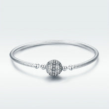 Load image into Gallery viewer, Element Sixth - Snake Chain Bracelet Reel S925 Sterling Silver Bangle Bracelet Beauty Wrist Women's Bracelet with Globe-Shaped Clasp +
