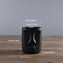 Load image into Gallery viewer, Ceramic Black and White Abstract Vase Human Face Shaped Vase Nordic Minimalist Art +
