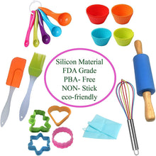 Load image into Gallery viewer, Kids Silicone Mold Baking Tool Egg Beater Bakery Tool Set Kitchen Tool +
