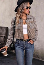 Load image into Gallery viewer, Collared Neck Button Front Pocketed Jacket +
