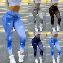 Load image into Gallery viewer, Denim Leggings Plus Size Sexy Pants +
