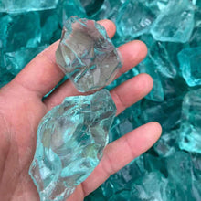 Load image into Gallery viewer, Light Blue Glass Crystal Stone Scenery +
