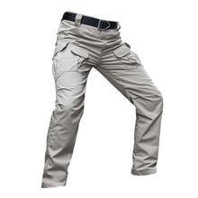 Load image into Gallery viewer, Spring And Autumn Waterproof Multi-pocket Sports Loose Tactical Casual Pants +
