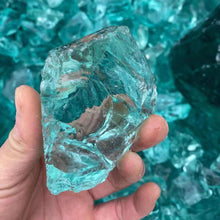 Load image into Gallery viewer, Light Blue Glass Crystal Stone Scenery +
