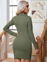 Load image into Gallery viewer, Johnny Collar Long Sleeve Mini Dress +
