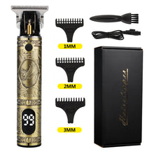 Load image into Gallery viewer, Shaving Head  Carving And Pushing White Electric Clippers +
