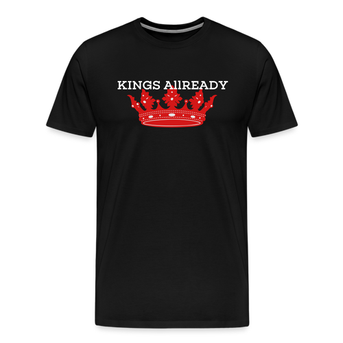 King T-Shirt 3D Print - Men's Premium T-Shirt - black
