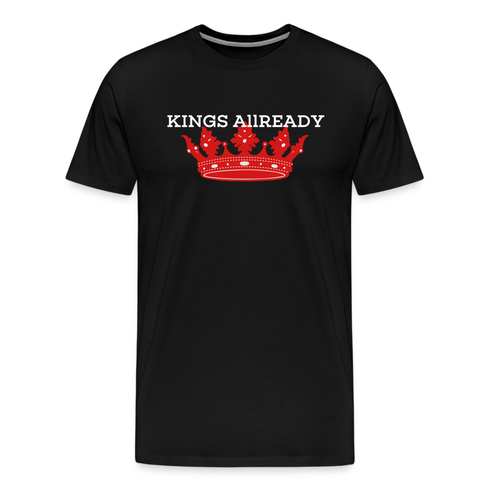 King T-Shirt 3D Print - Men's Premium T-Shirt - black
