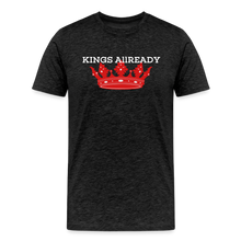 Load image into Gallery viewer, King T-Shirt 3D Print - Men&#39;s Premium T-Shirt - charcoal grey
