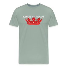 Load image into Gallery viewer, King T-Shirt 3D Print - Men&#39;s Premium T-Shirt - steel green
