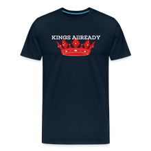 Load image into Gallery viewer, King T-Shirt 3D Print - Men&#39;s Premium T-Shirt - deep navy
