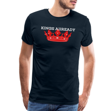 Load image into Gallery viewer, King T-Shirt 3D Print - Men&#39;s Premium T-Shirt - deep navy
