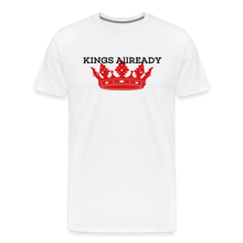 Load image into Gallery viewer, King T-Shirt 3D Print - Men&#39;s Premium T-Shirt - white
