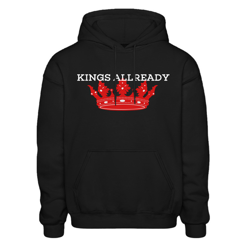 King Sweater 3D Print - Gildan Heavy Blend Adult Hoodie - black