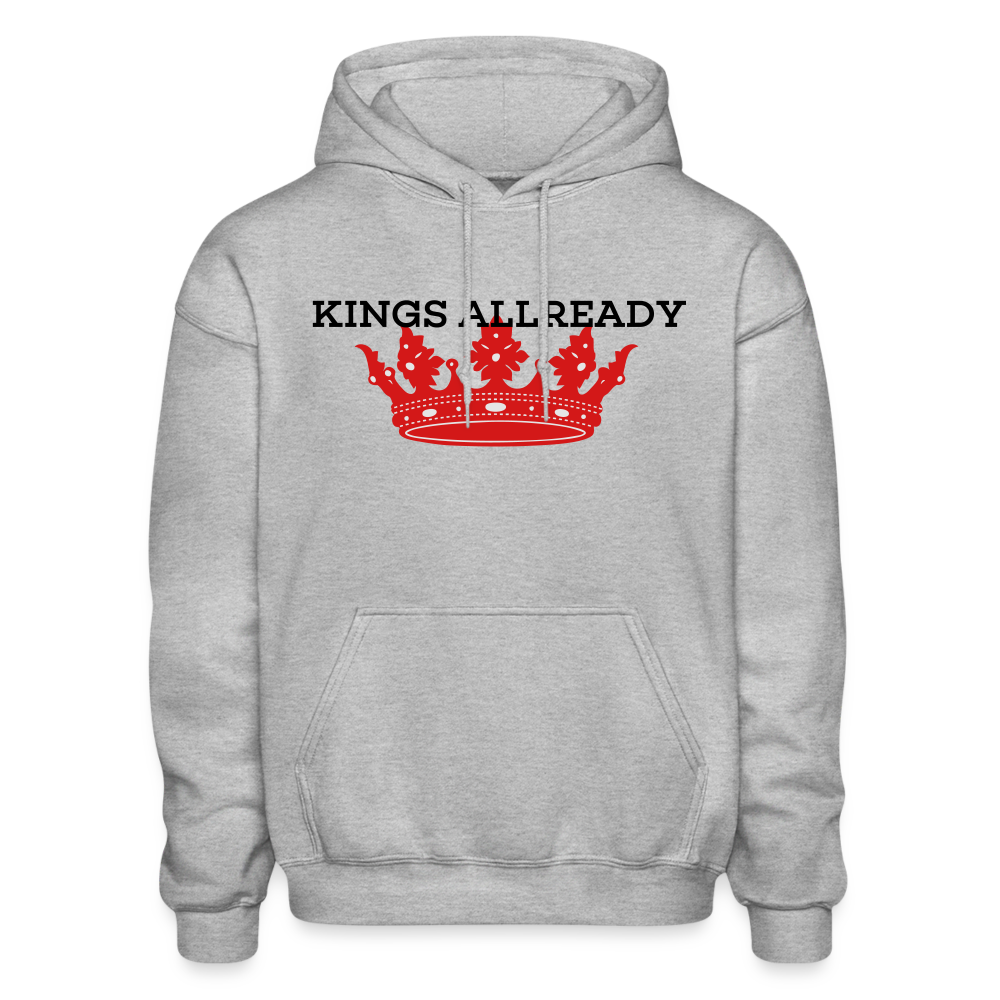 King Sweater 3D Print - Gildan Heavy Blend Adult Hoodie - heather gray