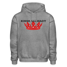 Load image into Gallery viewer, King Sweater 3D Print - Gildan Heavy Blend Adult Hoodie - graphite heather
